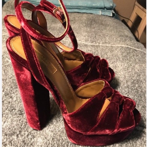 AQUAZZURA Firenze Platform Sling backs - Picture 2 of 5